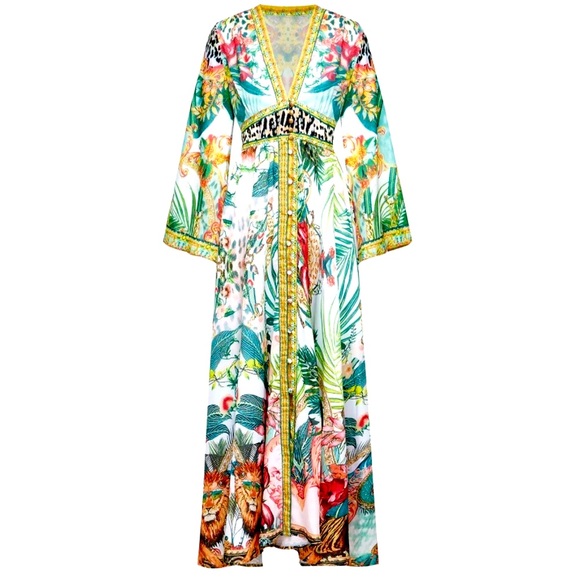 Miss Rosier Floral and Animal Print Maxi Dress - Picture 2 of 13